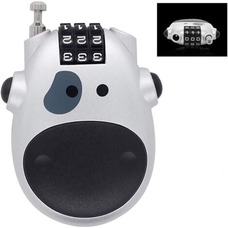 Bicycle Lock Chains Lock - Three-Digit Combination Lock 80cm Steel Wire Retractable Combination Lock For Bicycle, Scooter, Motorcycle, Door, Gate.