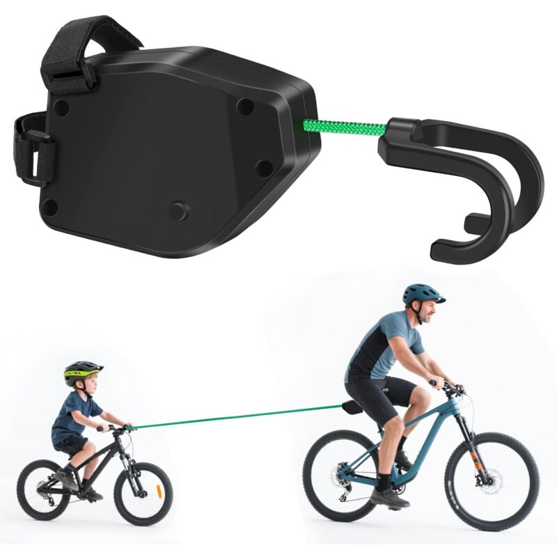Bicycle Tow Bar, 2.5 m Retractable Bicycle Tow Rope, Children's Bike Tow Rope for Bicycle, Suitable for Mountain Bikes, Children's Bikes