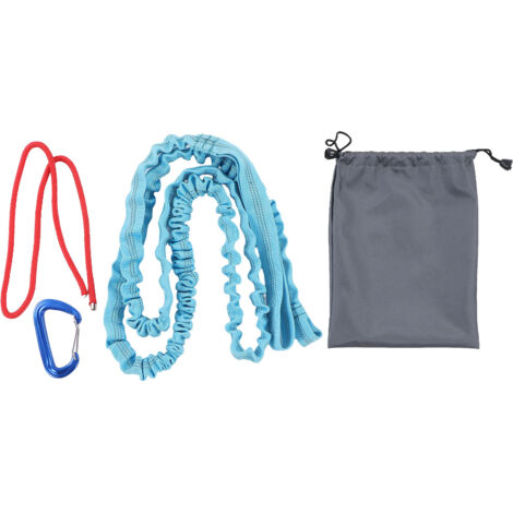 Bicycle Tow Rope Wear Resistant Shock Absorption Resilient Practical Tow Leash with Buckle Compatible with Any Bicycle