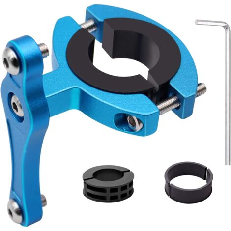 Bicyclette VTT Support Adaptateur pour Porte Bouteille en Alliage d'Aluminium, Facile à Installer Vélo Fixation pour Porte Bidon Verrouillé Double Face sur Guidon Tige De Selle