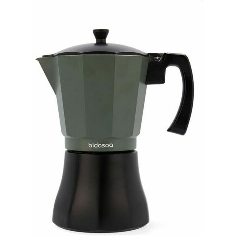 

Cafetera Blanco Negro Aluminio (12 Tazas) - Bidasoa
