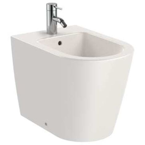 BIDÉ 560MM INSPIRA REDONDO CON FIJACIONES BEIGE