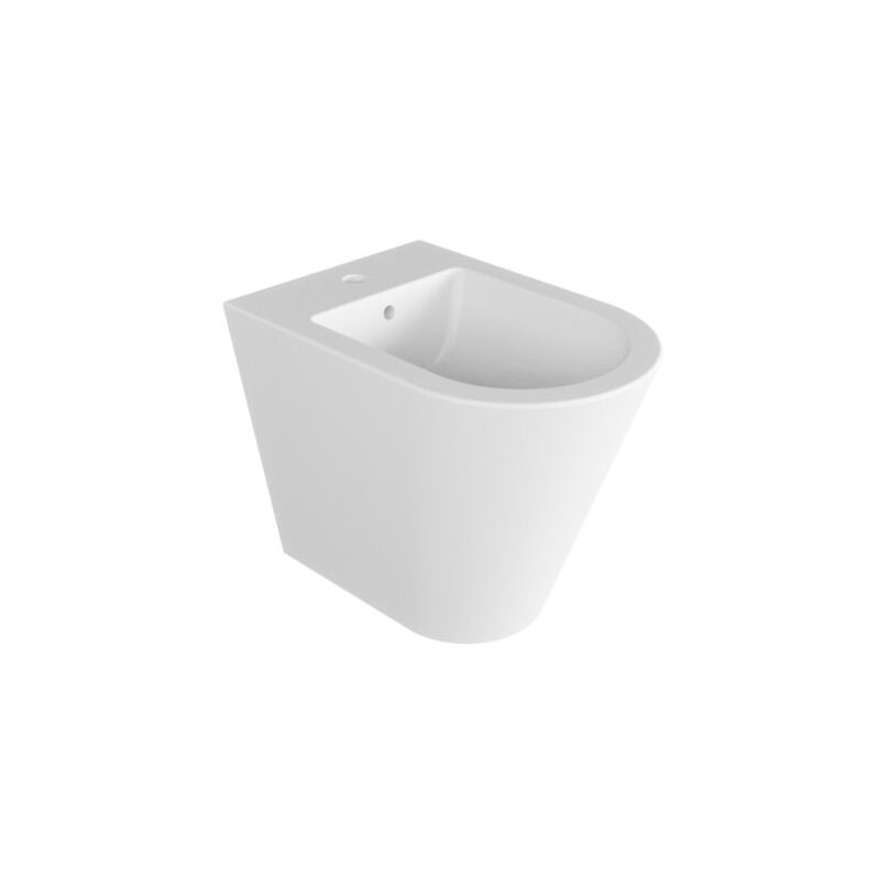 

Bidé de pie de cerámica 37x54 cm serie Luna | Blanco brillo - Standard