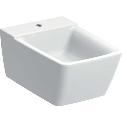 Bidé Geberit Xeno 2, sin rebosadero, de pared, blanco con KeraTect, 500501011 - 500.501.01.1