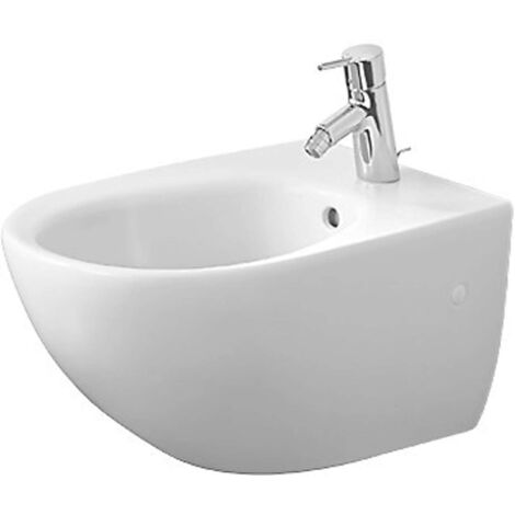 Bidé mural Duravit Architec 570mm con rebosadero, con banco de