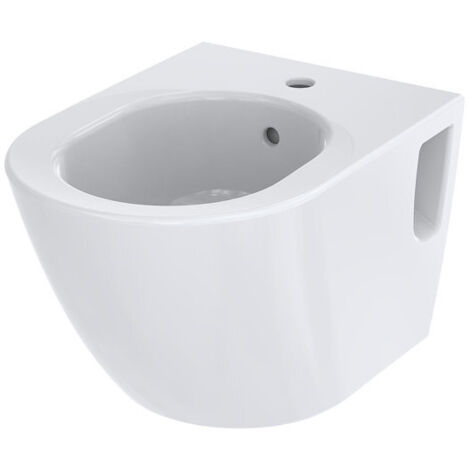 Bidé NC de pared con orificio para grifería y rebosadero blanco TOTO