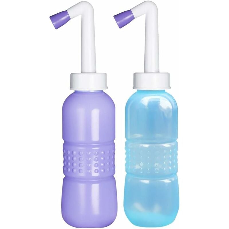 

Bidé portátil 2 piezas Botella de ducha móvil Po Bidé portátil de viaje para exterior, higiene personal y cuidado del bebé 450 ml