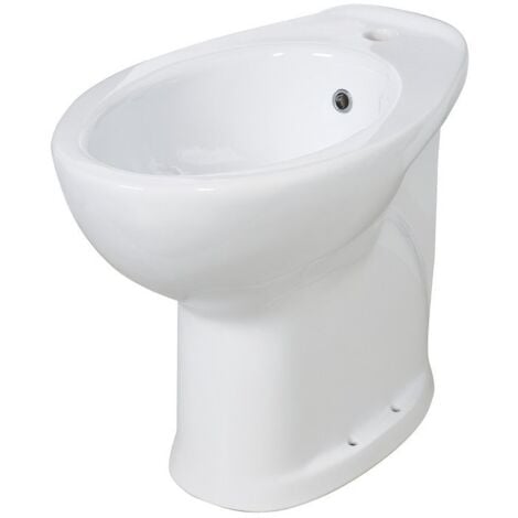 CAESAROO Bidé serie EASY de porcelana vitrificada blanco Idral 10207 Blanco - Cerámica