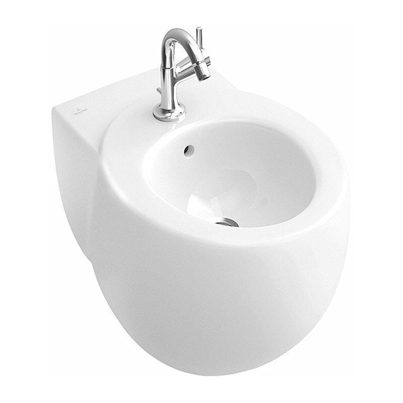 

Aveo New Generation, Bidés suspendidos, 400 x 590 mm, para grifería de 1 orificio, orificio para grifería perforado, con rebosadero, modelo