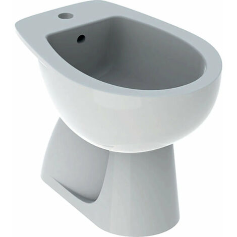 Bidet Da Terra In Ceramica Bianco - Serie Orchidea | Per Rubinetteria Monocomando, Con Troppopieno
