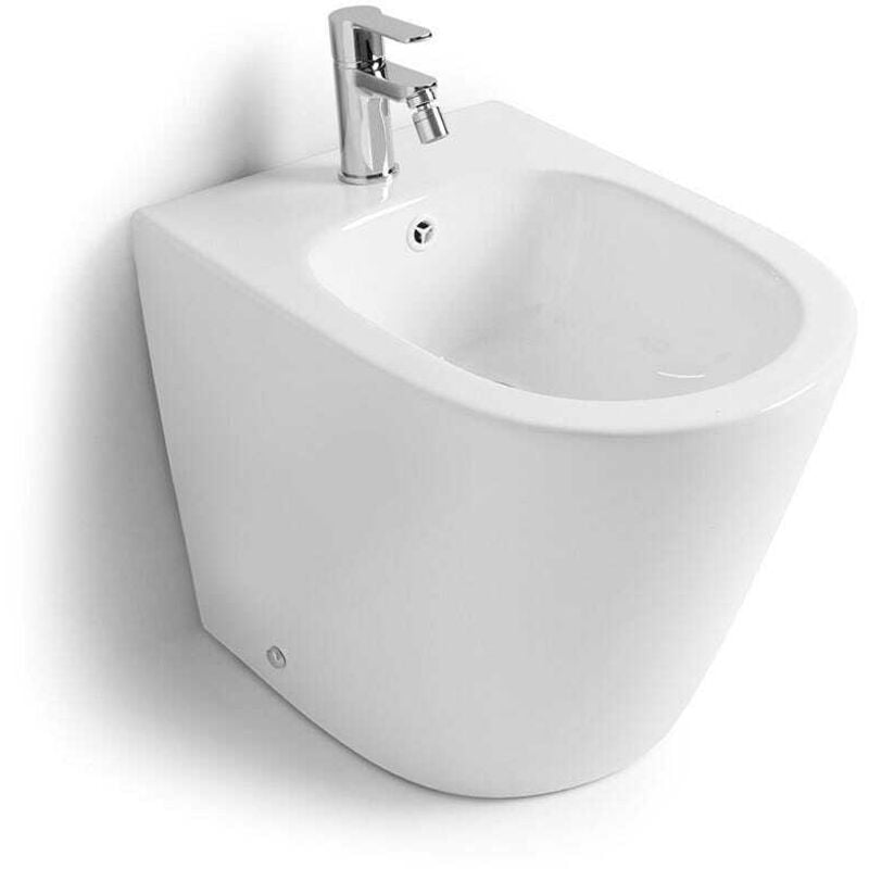 Kiamami Valentina - Bidet à Poser En Céramique Affleurant Rimless Blues