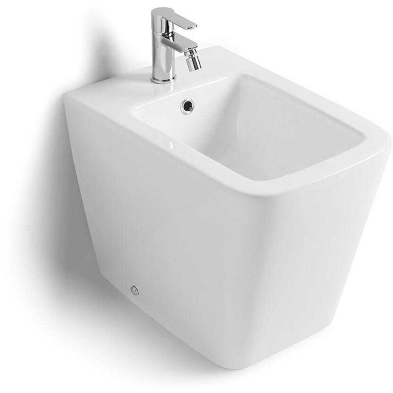 Kiamami Valentina - Bidet à Poser En Céramique Au Ras Du Mur Rock