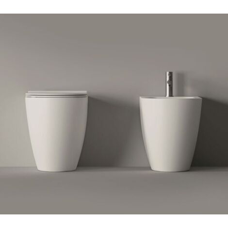 Bidet a Terra Alice Ceramica "Form" Bianco Opaco