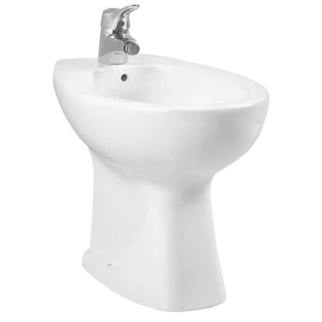 Bidet a terra in ceramica bianco lucido - Vitra Normus