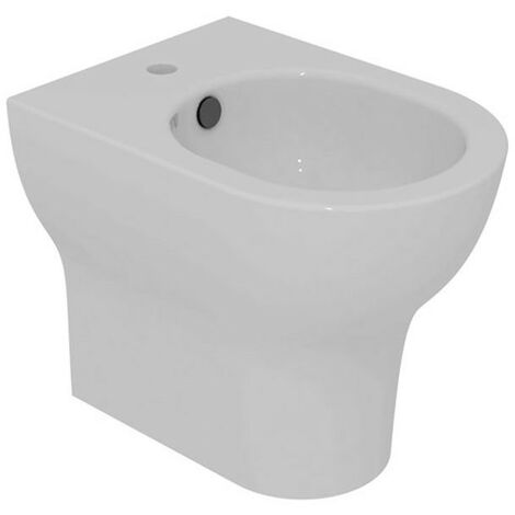 Bidet a Terra in Ceramica SPEED Installazione Filomuro - Bianco Lucido - Design Moderno