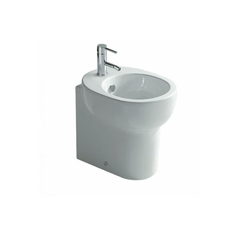 Bidet M2 filomuro salvaspazio cm. 45x35 bianco lucido di Ceramica