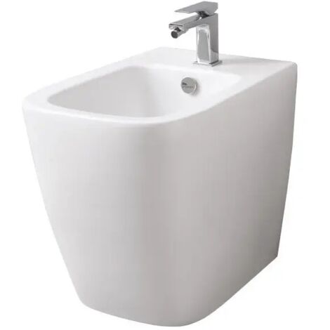 Bidet A16 filomuro cm. 52x36 bianco lucido con fissaggio incluso