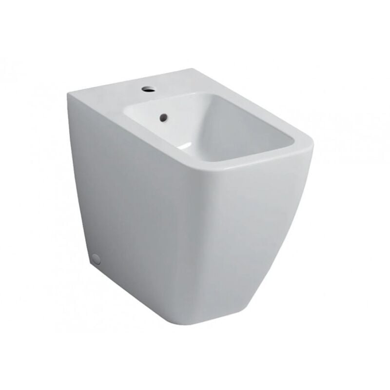 Geberit - Bidet au sol 56x35,5 cm blanc brillant Icon Square