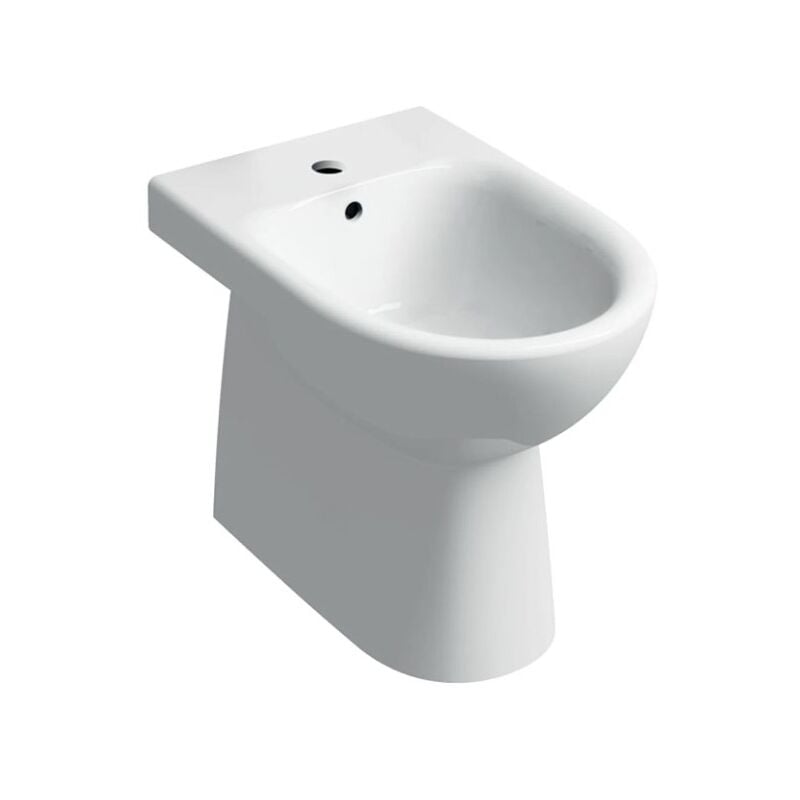 Abitare - Bidet blanc brillant adossé au mur - Geberit Selnova