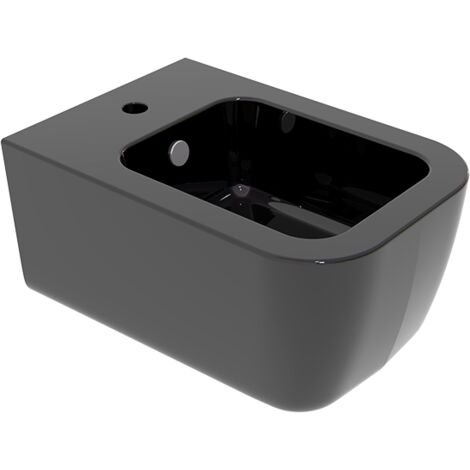 Bidet Brio sospeso nero lucido di Ceramica GSG