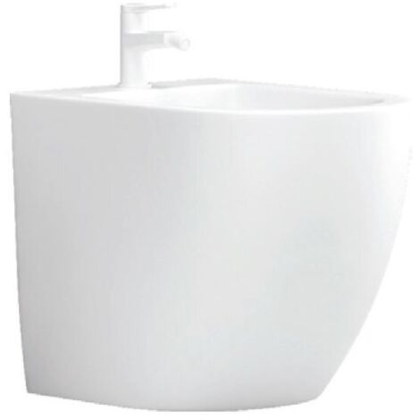 Bidet BTW MILOS 57x41x36,5 cm à poser-Blanc-Blanc-36.5 --