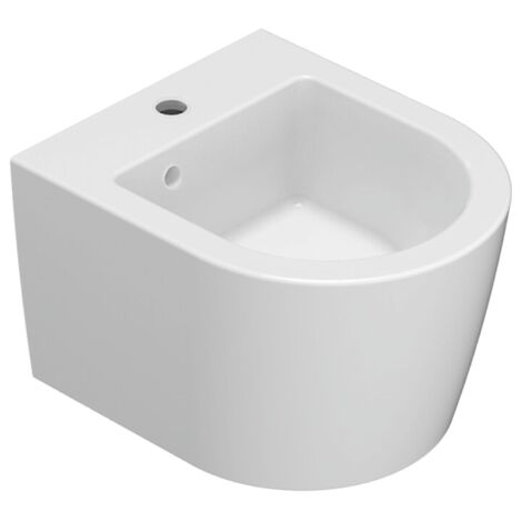 Bidet céramique mural 43x36 cm Globo Forty3 FOS12BI  Blanc - Céramique