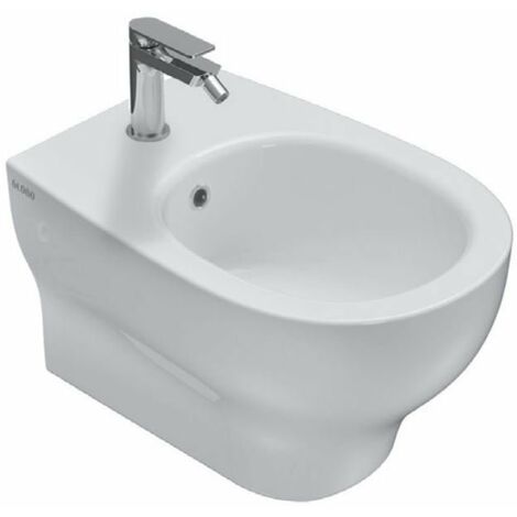 Bidet céramique mural 52x36 cm Globo Grace GRS10BI  Blanc - Céramique