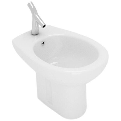 Bidet Clever a terra distanziato cm. 55x37 bianco lucido