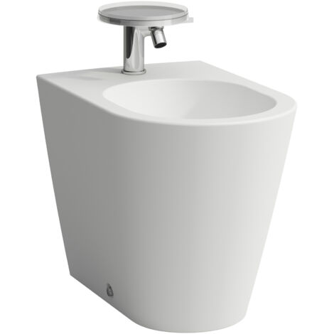 Bidet da terra KARTELL versione rubinetto monoforo, bianco opaco LAUFEN