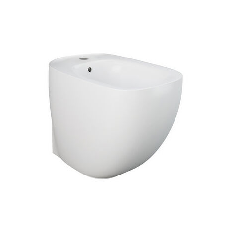 Bidet dos au mur avec fixation cachée et robinet intégré