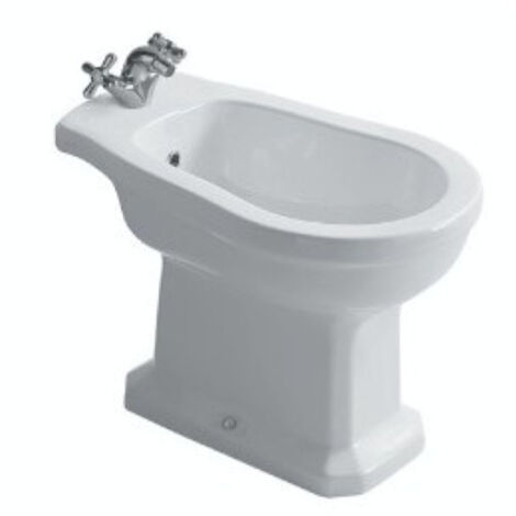 Bidet Ethos distanziato da muro tre fori cm. 59x38 bianco lucido