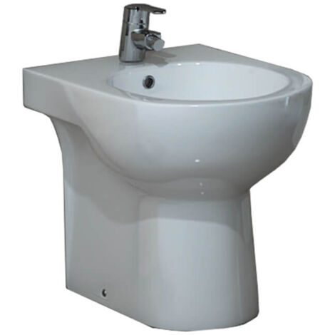 Bidet filo muro Calar ceramica bianca