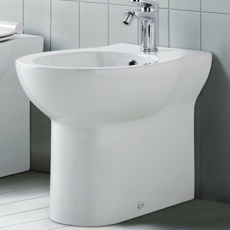 Bidet Filo Muro FAST Installazione a Terra - Realizzato In Ceramica - Filomuro - Design Contemporaneo
