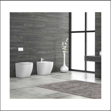Bidet Filomuro - Ceramica - Mod. MILOS - Bianco Opaco