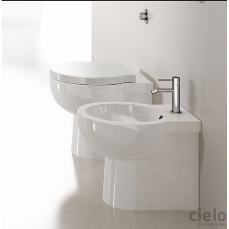 Ceramica Cielo Serie Easy.Bidet Filomuro Mod Easy Bath Ceramica Cielo In Porcellana Bianca A53191c000100007