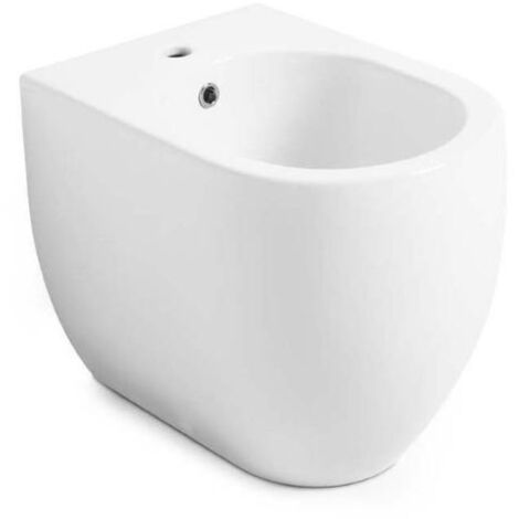 Bidet Flo filomuro salvaspazio cm. 48x36 in ceramica bianco
