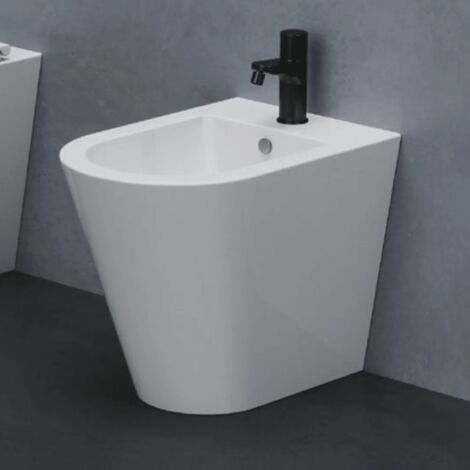 Bidet Forma filomuro cm. 54x37 bianco lucido di Ceramica Azzurra