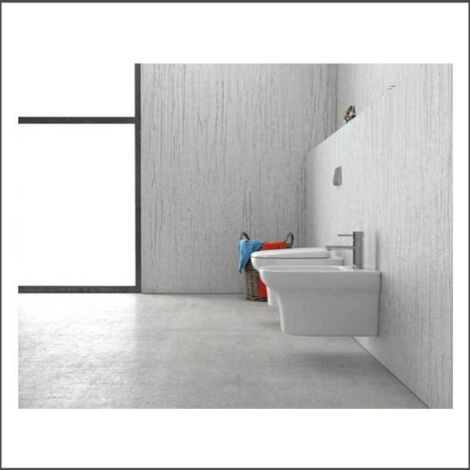Bidet Grece Sospeso - in Ceramica - Colore Bianco