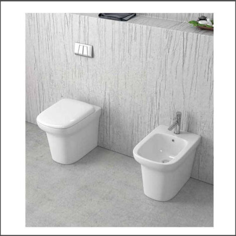Bidet Installazione Filomuro - Ceramica - Colore Bianco - Mod. GRACE