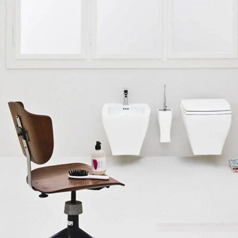 Bidet Jazz sospeso cm. 54x36 bianco lucido con fissaggio incluso