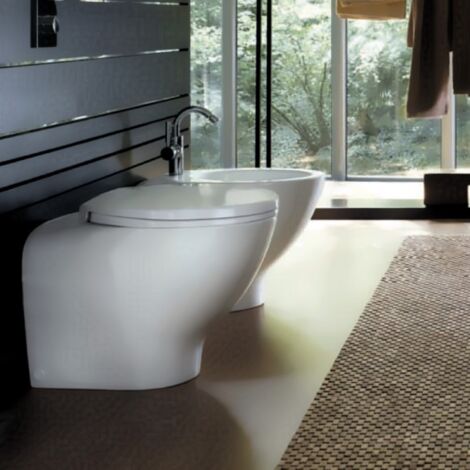 Bidet join bianco monoforo filomuro a terra 04253000 pozzi ginori - geberit