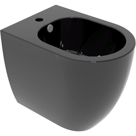 Bidet Like filomuro nero lucido di Ceramica GSG