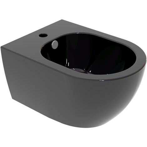Bidet Like sospeso nero lucido di Ceramica GSG