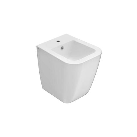 Bidet Mini Stone filomuro salvaspazio cm. 45x36 bianco lucido di