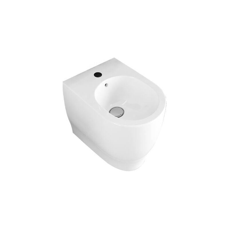 Bidet moon filo muro erogazione rubinetto