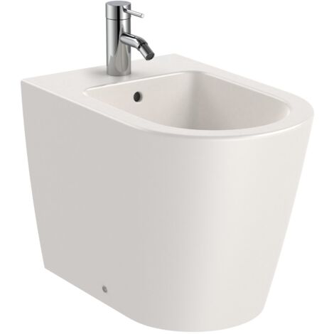 Bidet mural en porcelaine ROUND INSPIRA - ROCA Couleur : Beige