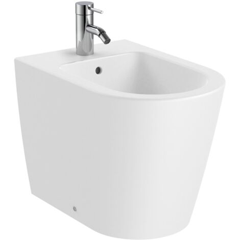 Bidet mural en porcelaine ROUND INSPIRA - ROCA Couleur : blanc mat