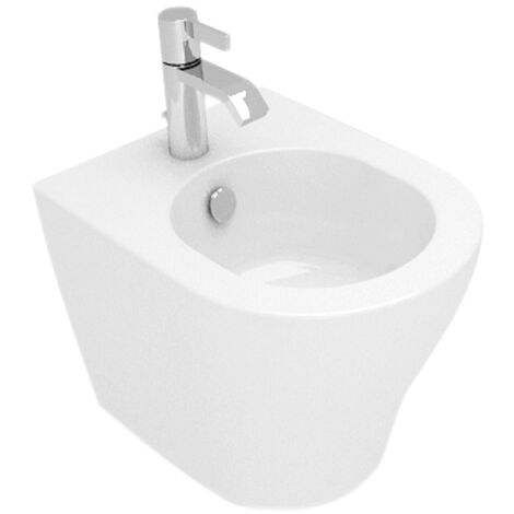 Bidet Next sospeso salvaspazio cm. 50x35 bianco lucido