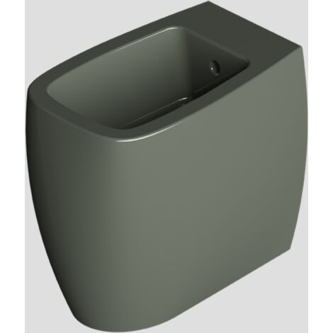 Bidet NUR monobloc Vert brillant. Avec bonde assortie