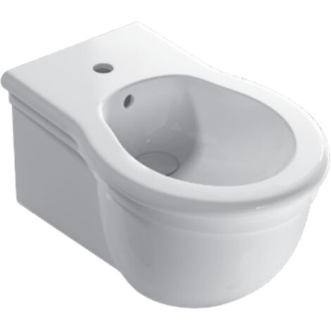 Bidet Paestum sospeso cm. 57x38 bianco lucido di Ceramica Globo